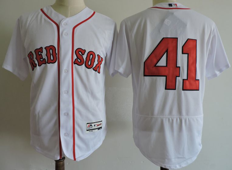 Men Boston Red Sox #41 Chris Sale White Elite MLB Jerseys